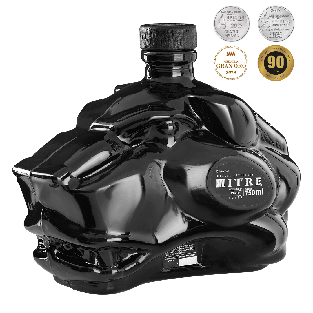 Mitre Espadín Mezcal | Black Jaguar Bottle | Premium Gift 100
