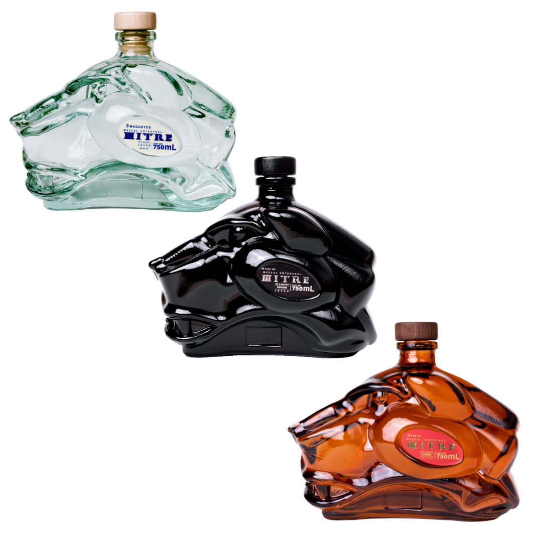 Jaguar Pack | Kit con Mezcal Mitre Espadín, Ancestral y Triple Agave