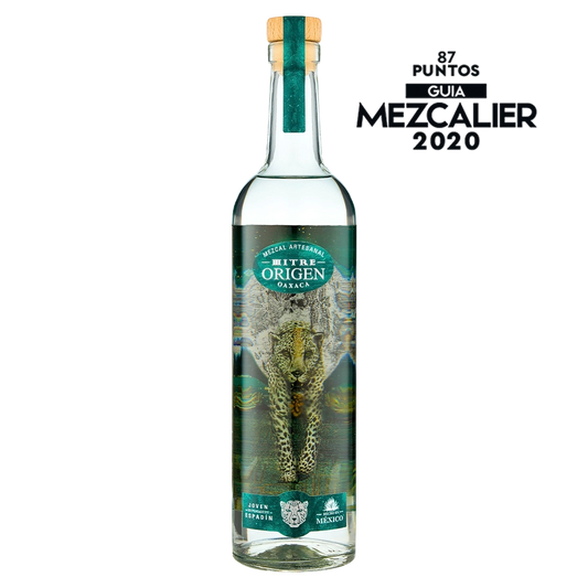Mezcal Mitre Origen smooth artisanal mezcal – elegant bottle crafted in Oaxaca